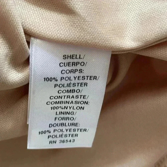 Calvin Klein Gold Polyester Sequin Mini Dress sz 10 - Picture 6 of 10